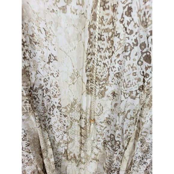 Ruby Rd. Layered Elastic Waist Printed Pleated Size 14 Skirt - Picture 12 of 14